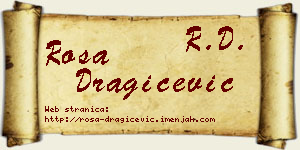 Rosa Dragičević vizit kartica